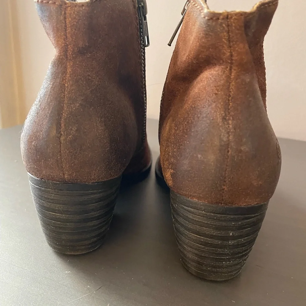 Born Brown Suede Ankle Booties - Picture 5 of 12